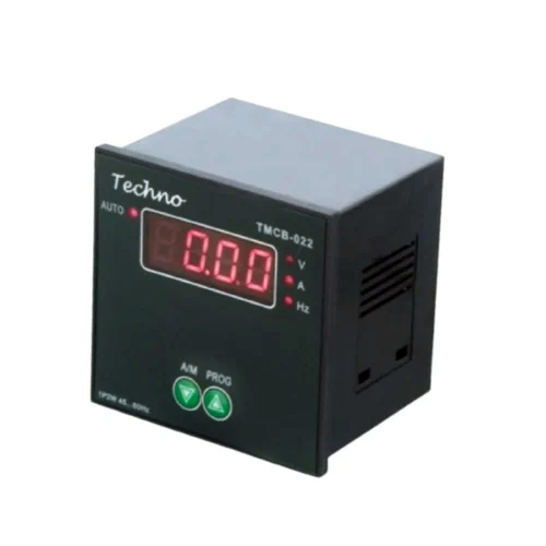 Single Phase Digital Volt Amps Frequency Meter - Stainless Steel & PVC, 96x96 mm, 200-350 Volt Power Supply | Industrial Usage, Electric Power Consumption