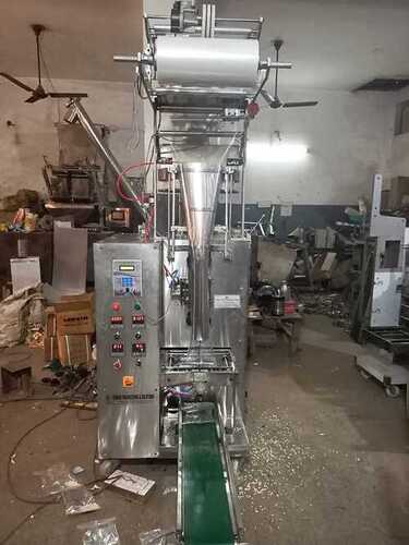 Grains Packing Machine - Stainless Steel , Automatic Operation | Highly Efficient, Versatile for Rice, Pulses, Snacks