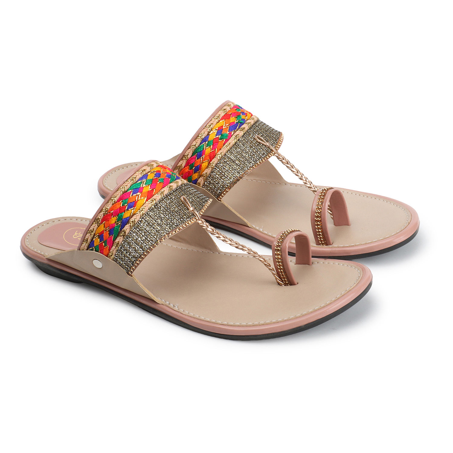 Flat Chappal Design New Ladies Fancy Chappal Kolhapuri Flat