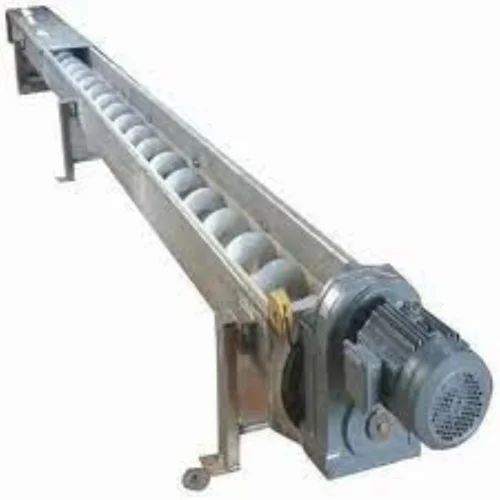 Screw Conveyor - Stainless Steel, Capacity 250 Kg/Feet, Semi-Automatic, 2 HP Power, Color Coated Finish, 1 Year Warranty