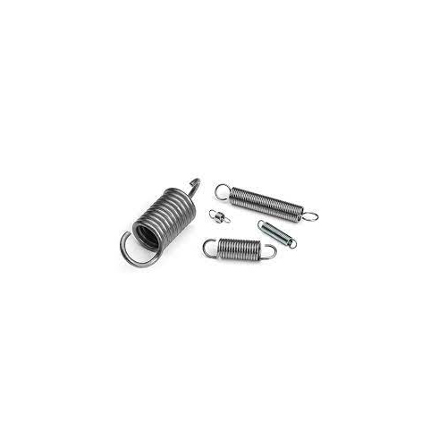 Extension Spring - Stainless Steel, Different Sizes Available, Silver Color | Customizable Specifications for Enhanced Performance in Tension Applications