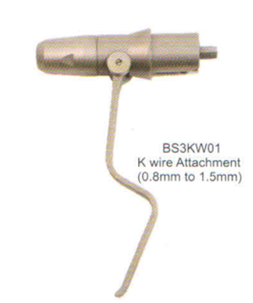 Bell 3rd Gen. - K Wire Attachment Small (0.8mm To 1.5mm) | Surgical Use, Non-flexible, Round Shape, Silver Color