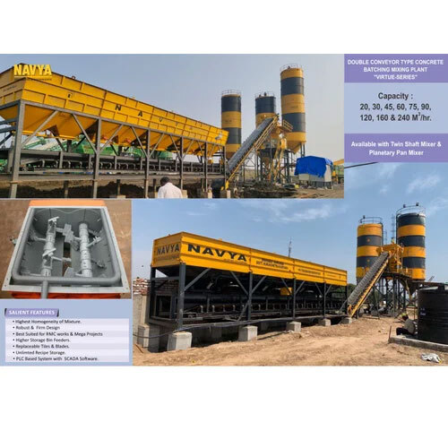Fully Automatic Pan Mixer Concrete Batching Plant - Feature: Good Quality