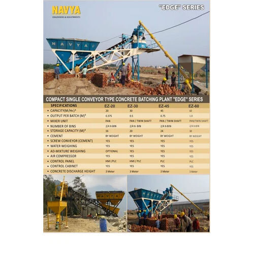 Concrete Batching Plant - Compact Bin Design, 20mhr/45mhr/60mhr Capacity | Fully Automatic Plc Control, Efficient Material Storage & Mixing