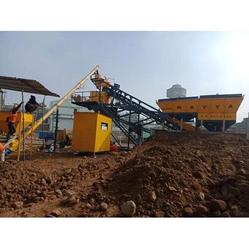 Concrete Batching Plant - Compact Bin Design, 20mhr/45mhr/60mhr Capacity | Fully Automatic Plc Control, Efficient Material Storage & Mixing