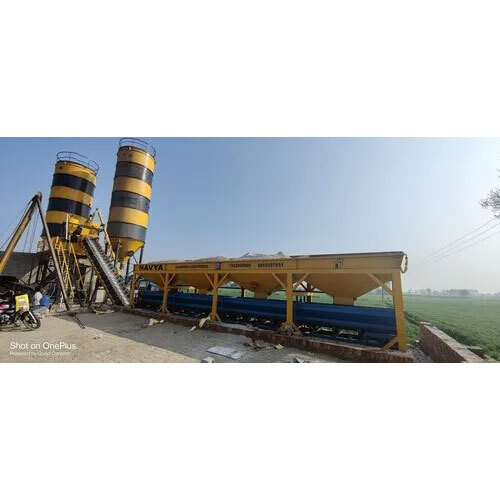 Inline Pan Mixer Concrete Batching Plant - Conveyor Capacity: As Per Requrement
