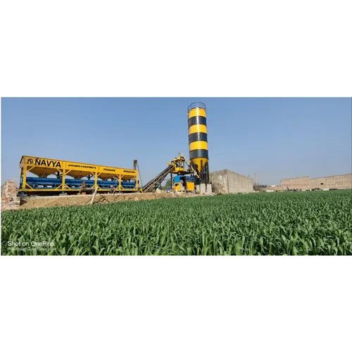 Inline Pan Mixer Concrete Batching Plant - Conveyor Capacity: As Per Requrement