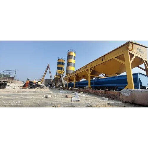 Inline Pan Mixer Concrete Batching Plant - Conveyor Capacity: As Per Requrement