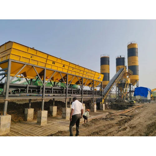 Stationary Inline Automatic Concrete Batching Plant - General Use: Construction
