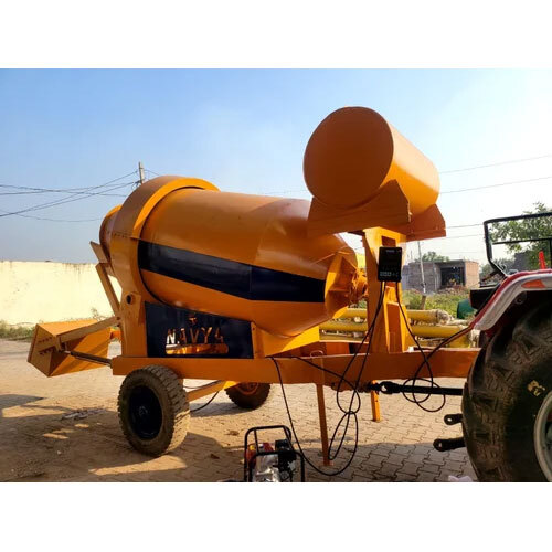 Yellow Tractor Operated Self Loading Mixer