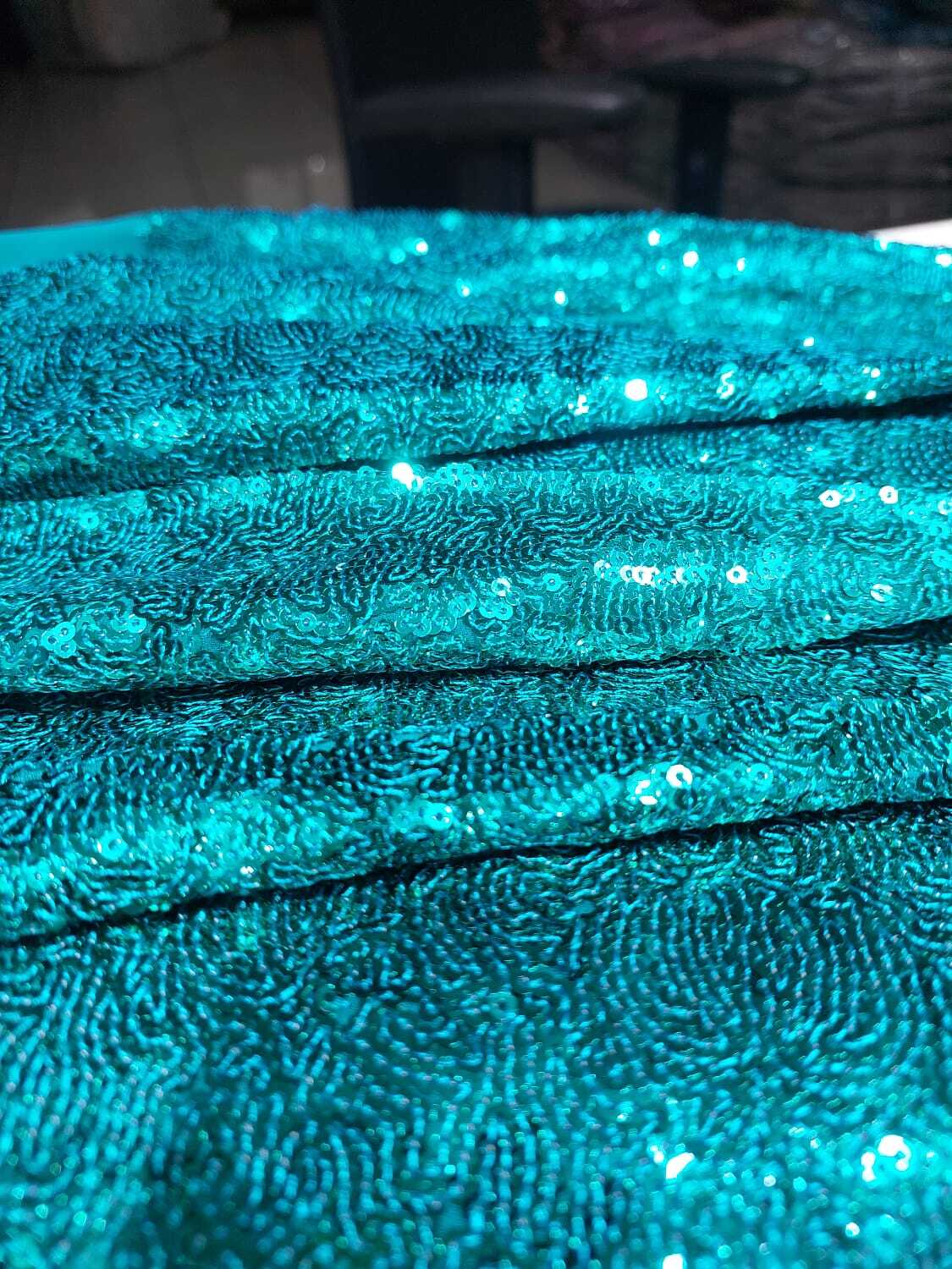 Luxurious Sequins Embroidery Fabric - Attributes: Comfortable & Soft
