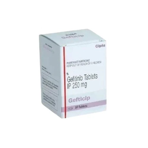Gefitinib Tablets IP - 250 mg Strength, Box of 10 Tablets | For Hospital Use, Prescribed for Cancer Treatment, Potential Side Effects Include Diarrhea and Dry Skin