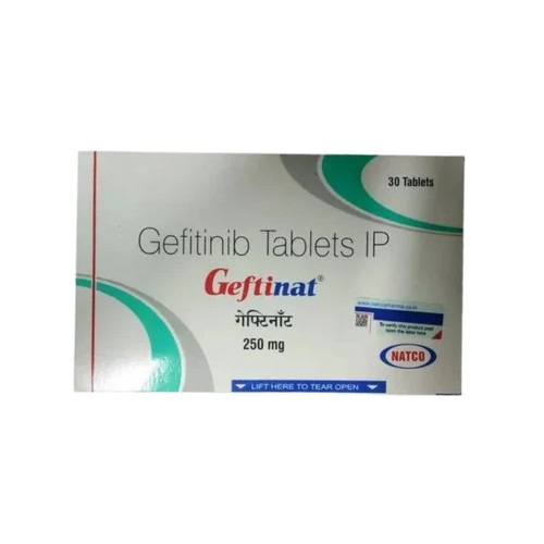 Gefitinib Tablets IP - 250 mg | Prescription Use, Shelf Life of 24 Months, Hospital Application, Store in Dry Place