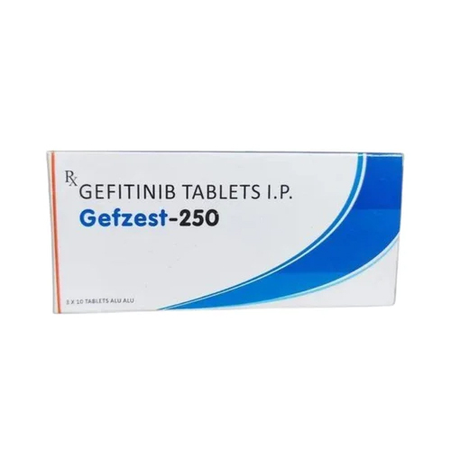 Gefitinib Tablets IP - 250 mg, 10 Tablets Per Strip | Prescription Medicine, Shelf Life 24 Months, Store in a Dry Place