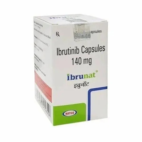 Ibrutinib - 140 mg Capsules | Blood Cancer Treatment, Up to 24 Months Shelf Life, Store in Dry Place