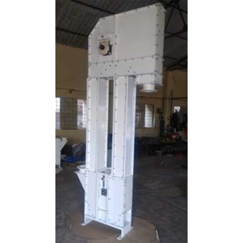 Bucket Elevator - Stainless Steel Frame, Standard Size, Belt Conveyor Structure | Efficiently Transports Bulk Materials Vertically, Durable Design