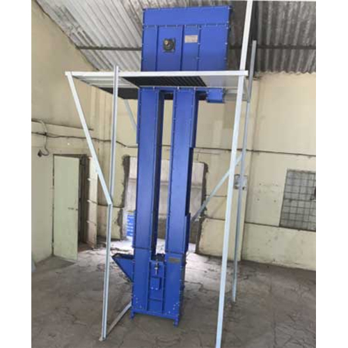 Bucket Elevator - Stainless Steel Frame, Standard Size, Belt Conveyor Structure | Efficiently Transports Bulk Materials Vertically, Durable Design
