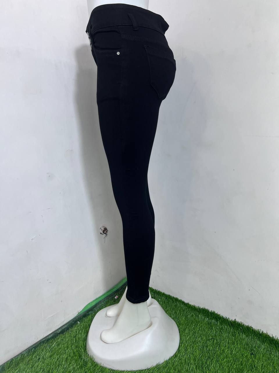 M Moddy 609 Black 3 Button Slim Fit Women Jeans - Knit Fabric, Set Of 4 Sizes (28-34) | Available In Black, Dark Blue, Blue, Light Blue