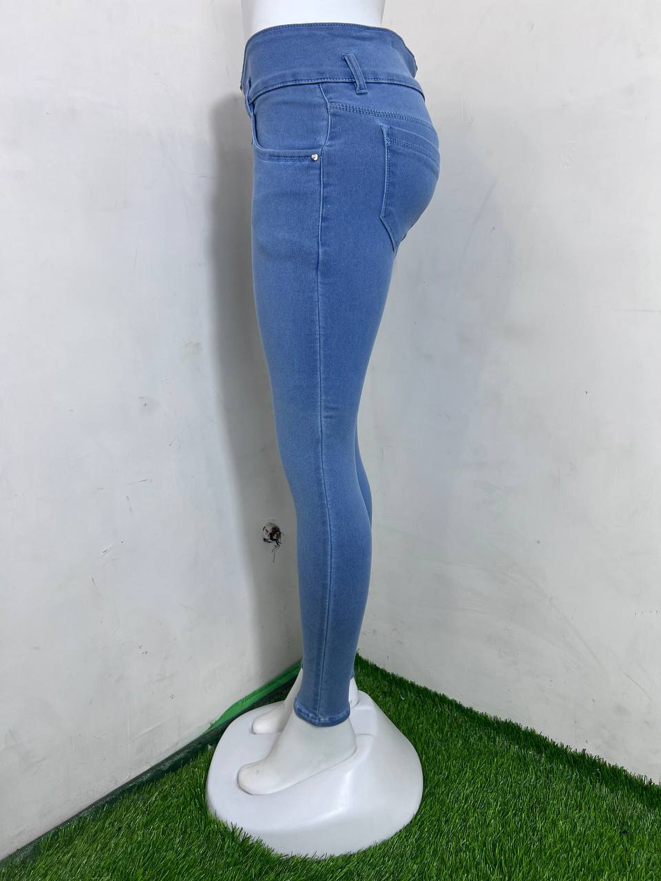 M Moddy 609ice 3 Button Slim Fit Light Blue Women Jeans