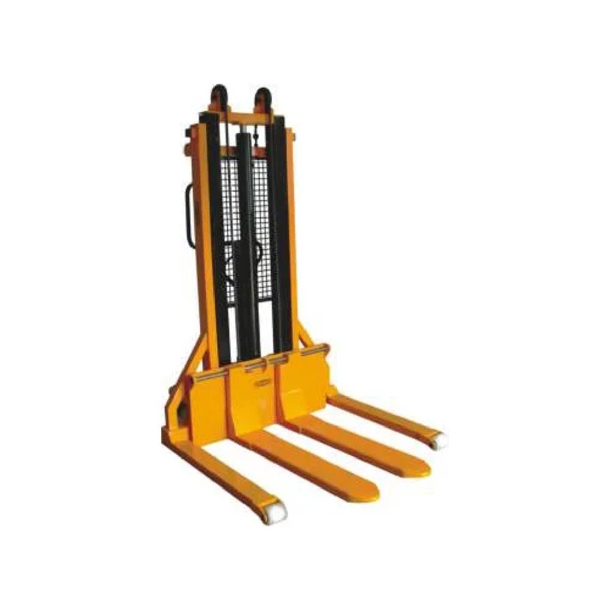 Fixed Mast Stacker - L 1600 X W 700 X H 2200 Mm, Yellow | 500 & 1000 Kg Lifting Capacity, Hydraulic Power Source, 6 Months Warranty