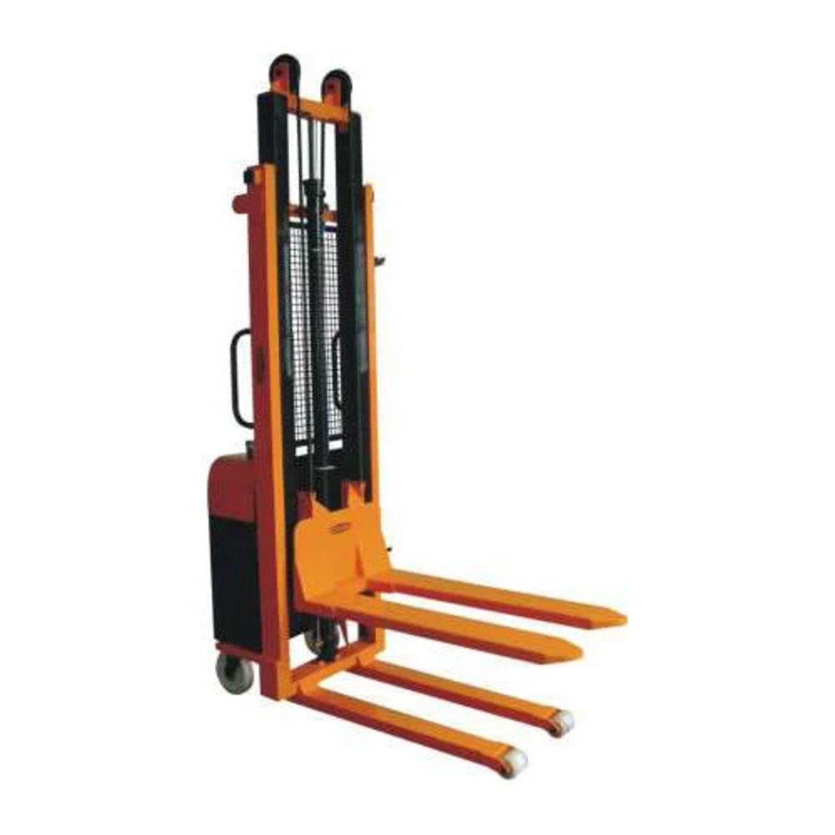 Fixed Mast Stacker - L 1600 X W 700 X H 2200 Mm, Yellow | 500 & 1000 Kg Lifting Capacity, Hydraulic Power Source, 6 Months Warranty