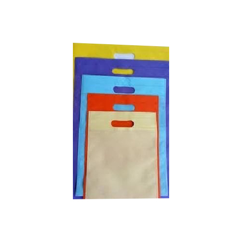 D Cut Non Woven Bags - Embossed Surface, Customized Size , With Hot-Transfer Printing and Easy Carry Handles