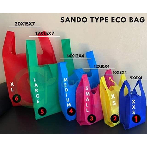 W Cut Non Woven Shopping Bags - Customizable Size, Hot-Transfer Printing, Embossed Surface with Comfortable Handles