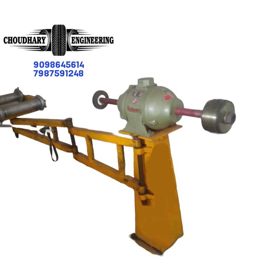 5hp Tyre Buffing Machine - Color: Yellow Paint Coated