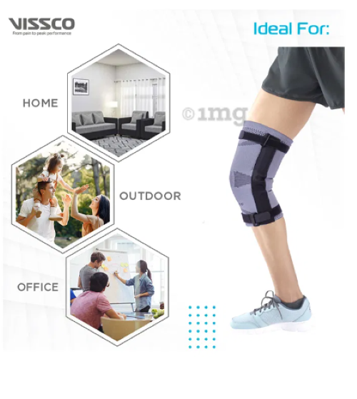 Gray Hinged Knee Cap P.c.no: 0706 (S/m/l/xl/xxl)