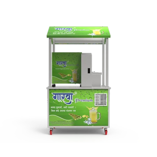 Gaarwa Supreme Sugarcane Juice Machine - Food Grade Stainless Steel, 44"x78"x38" Dimensions, 4 Rollers | 1.5 HP Electric Motor, High Quality & Easy to Use, Customizable Color, Includes Warranty