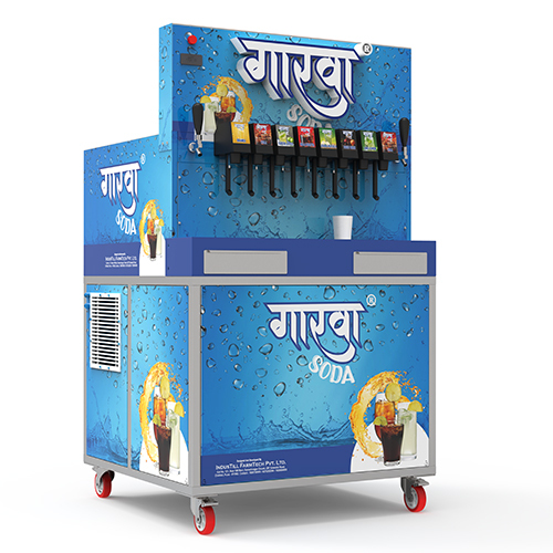 Semi-automatic 8x2x1 Soda Machine
