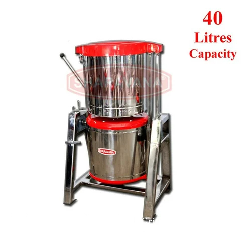 Heavy Duty A Type Commercial Tilting Wet Grinder - 40 Litres, Stainless Steel Construction, High Efficiency Functionality