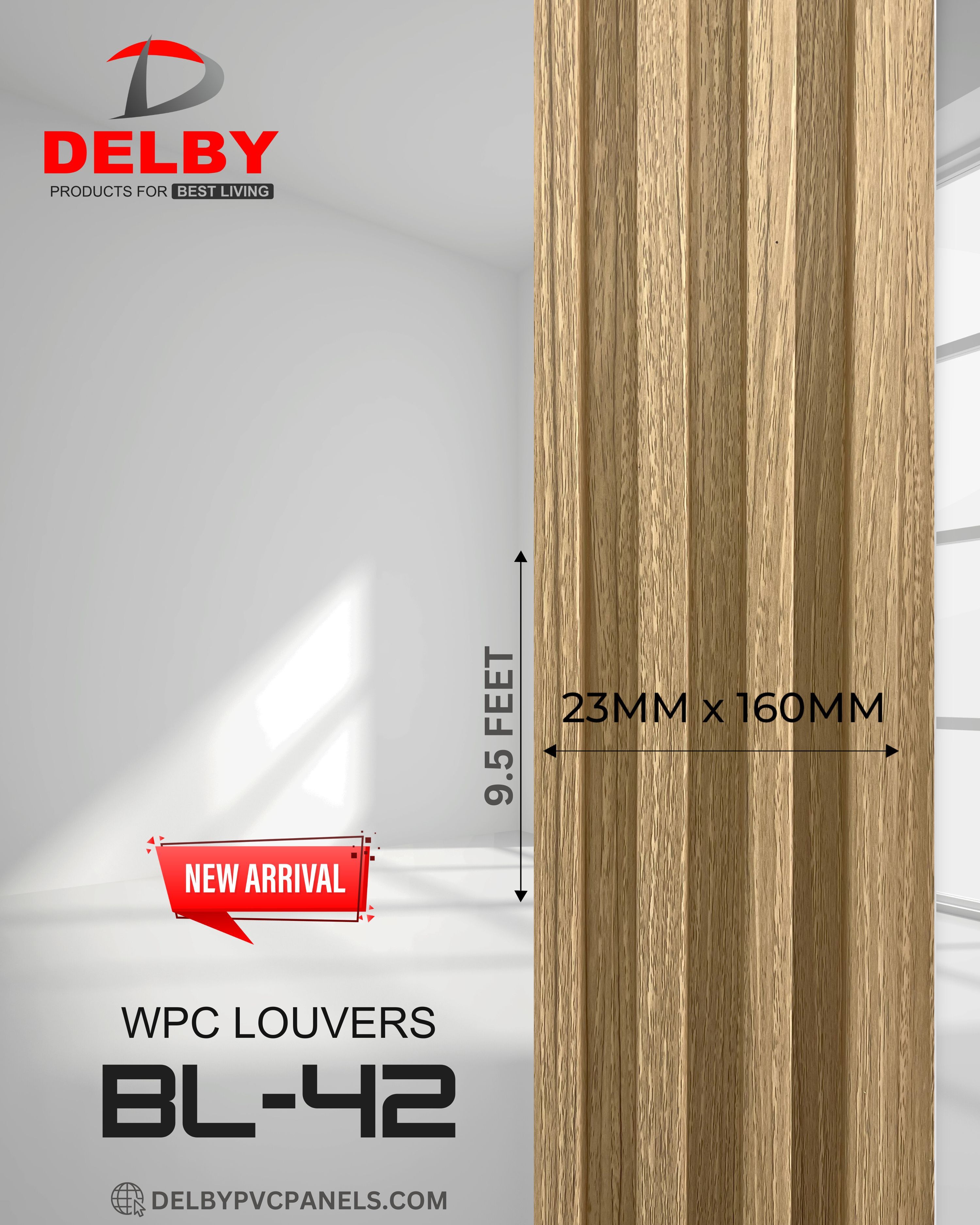 Delby Wpc Bl Series Louvers - External Wall Materials: Plastic Cladding / Vinyl Cladding