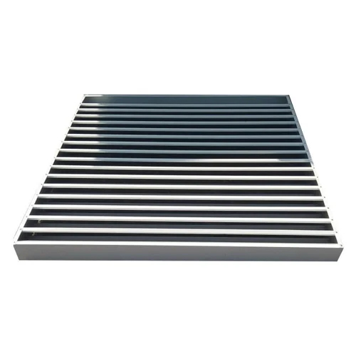 Steel Ventilation Louver - Stainless Steel, 2800 CFM Capacity | Durable, Sleek Design for Industrial Air Control