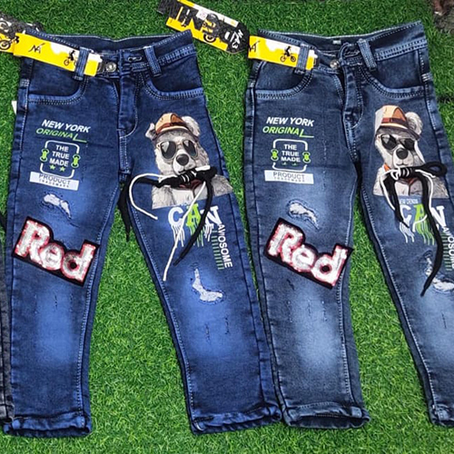 Kids Fancy Jeans - Color: Different Available