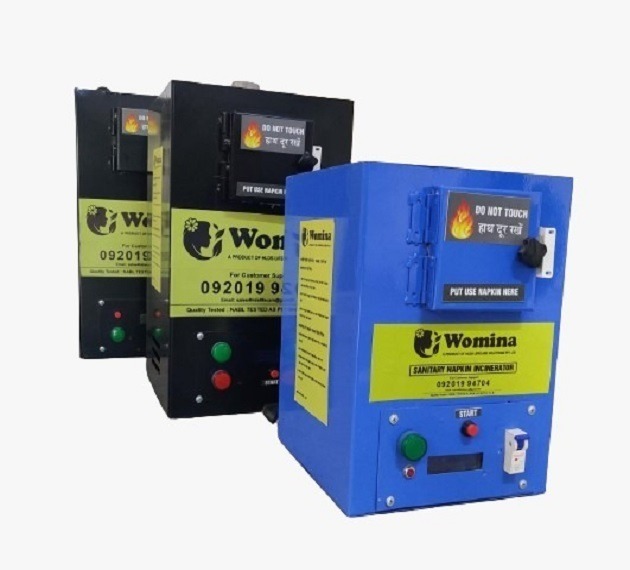 Mild Steel Front Loading Electric Sanitary Napkin Incinerator