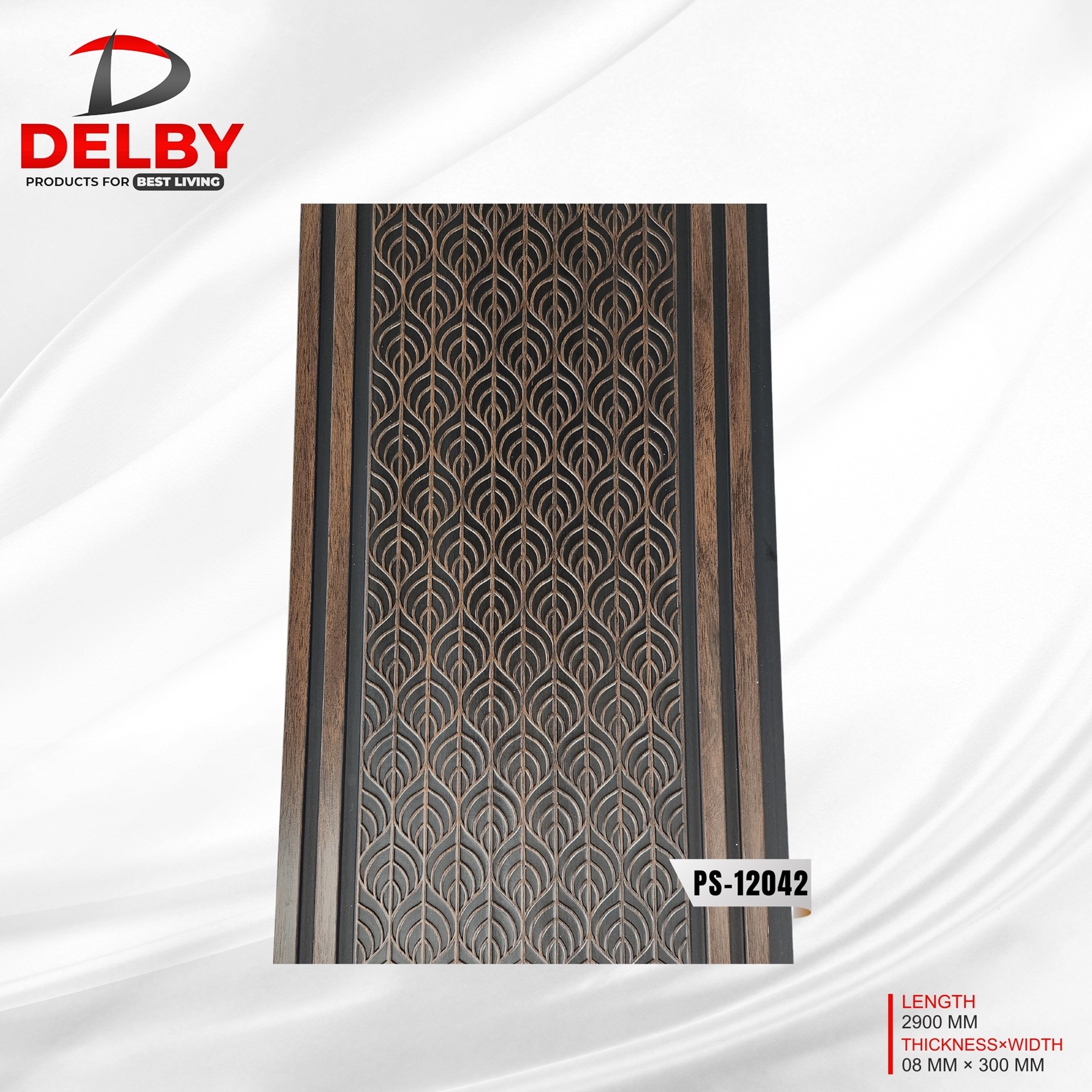 Charcoal Louver Wall Panels (12000 Series) - External Wall Materials: Plastic Cladding / Vinyl Cladding