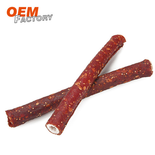 Brown Rawhide And Duck With Oat Stick Best Dog Chews Manufacturer Oem Dog Dental Chews Factory