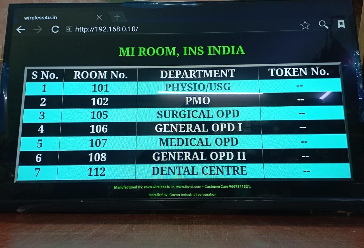Supreme Waiting Hall Display Unit - 40-inch Led Tv, Remote-operated Queuing Solution With Multi-room Display