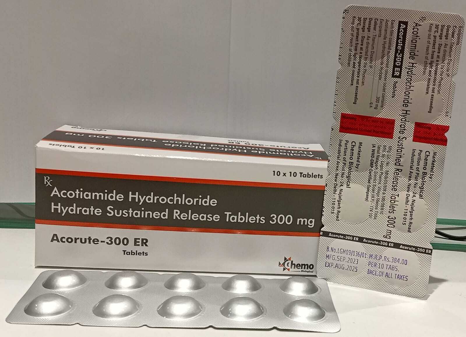 Acotiamide Hydrochloride Hydrate 300mg Tablets - Drug Type: General Medicines