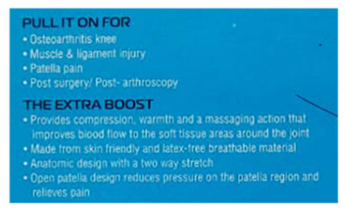 Open Patella Elasticated Knee Cap - Cotton Blend, Available In S/m/l/xl/xxl, Gray Color - Pain Relief, Breathable, Ergonomic Design, Two-way Stretch