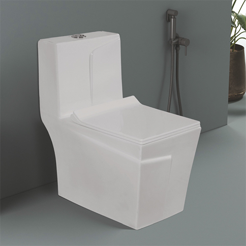 Crystal One Piece Closet - High-Quality Ceramic, Seamless Design , Elegant White Color for Modern Bathrooms