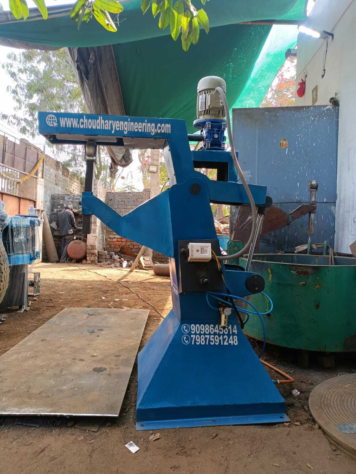 Semi Automatic Pressing Machine - Color: Blue Paint Coated