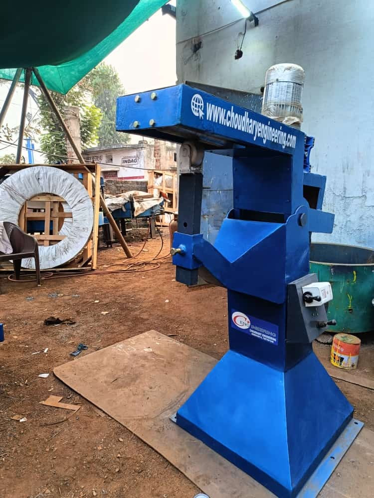 Semi Automatic Pressing Machine - Color: Blue Paint Coated