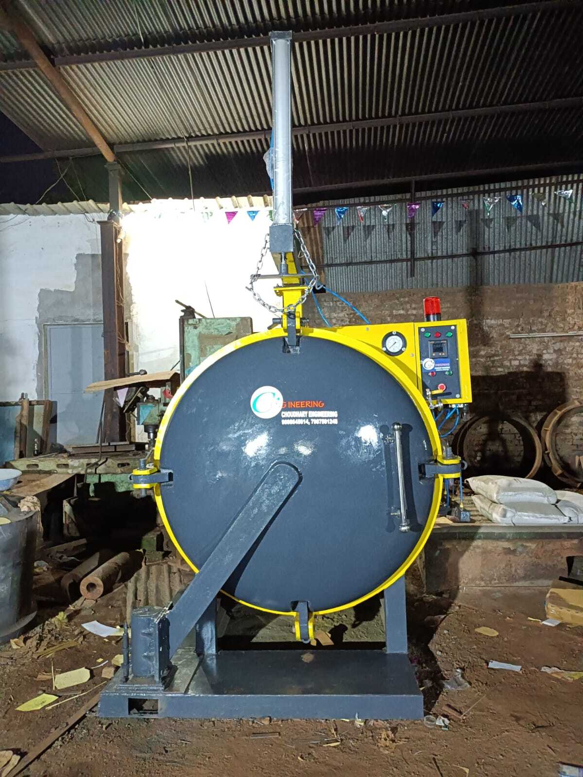 3 Tyre Electric Curing Chamber - Application: Industrial