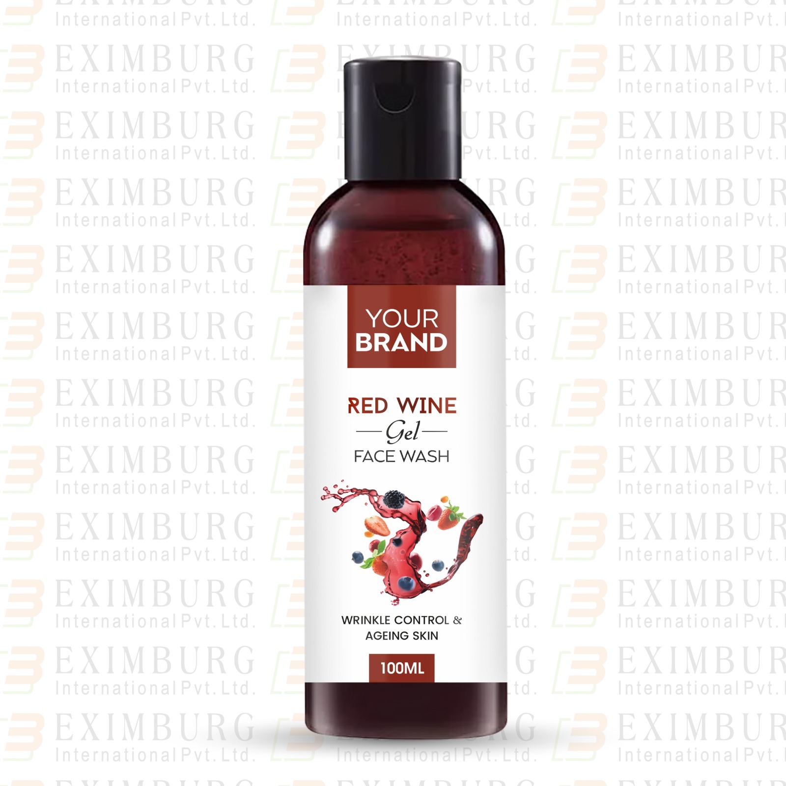Strawberry Face Wash Gel - Herbal Gel, 24 Months Shelf Life, For All Skin Types | Hydrating, Tightening, Age-defying, Brightening Formula