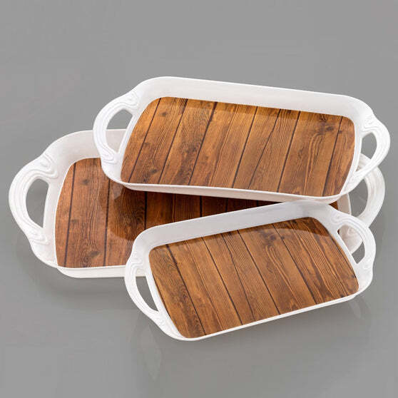 Serving Tray Set (Pack Of 3 Pcs)