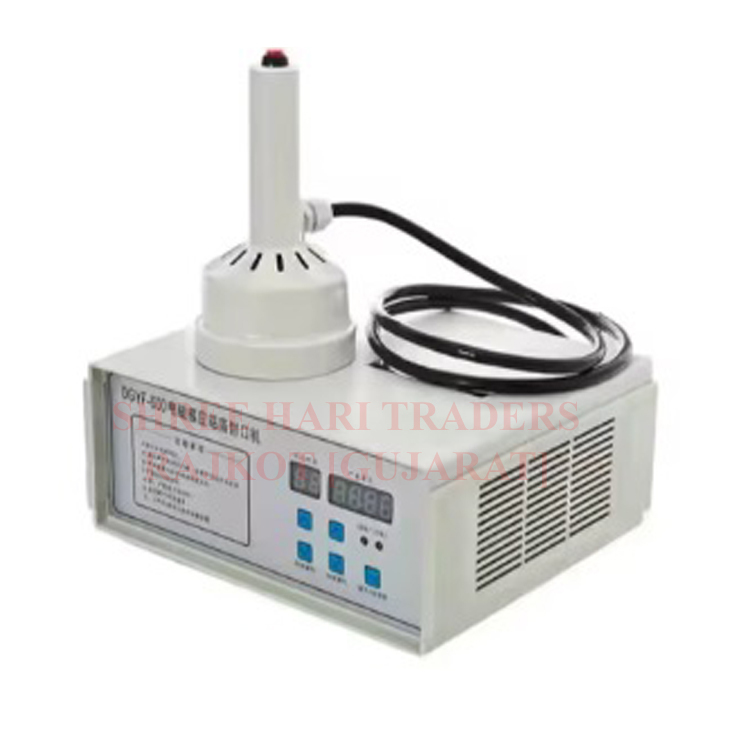 Manual Induction Sealing Machine - 31x13x16 Cm, 3 Kg Weight, 220 Volt, 500 Watt Power, Durably Efficient For Pet, Hdpe, Glass Bottles, White Finish