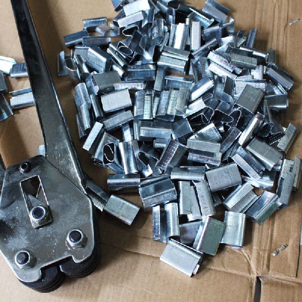 Metal Strapping Clips - Color: Silver
