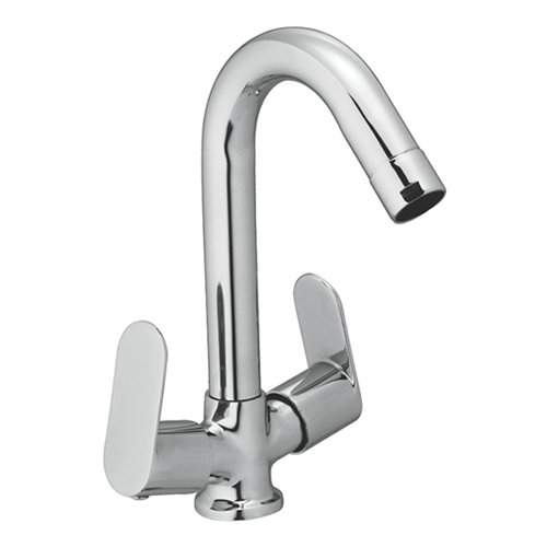 Silver Center Hole Basin Mixer
